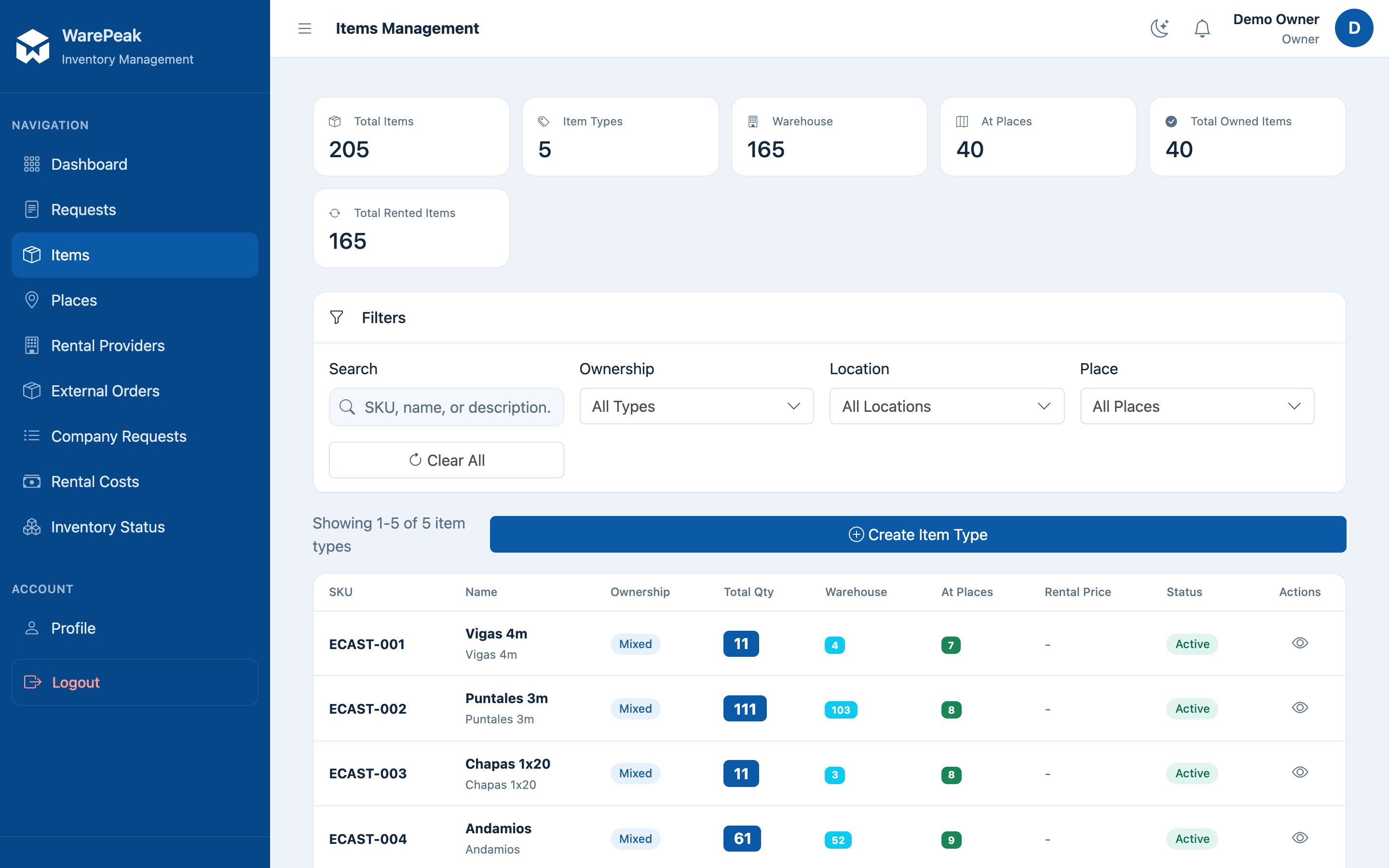 Complete inventory management